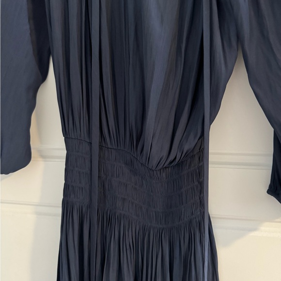 Ramy Brook Paris Blouson Mini Dress Slate Blue - Picture 3 of 6